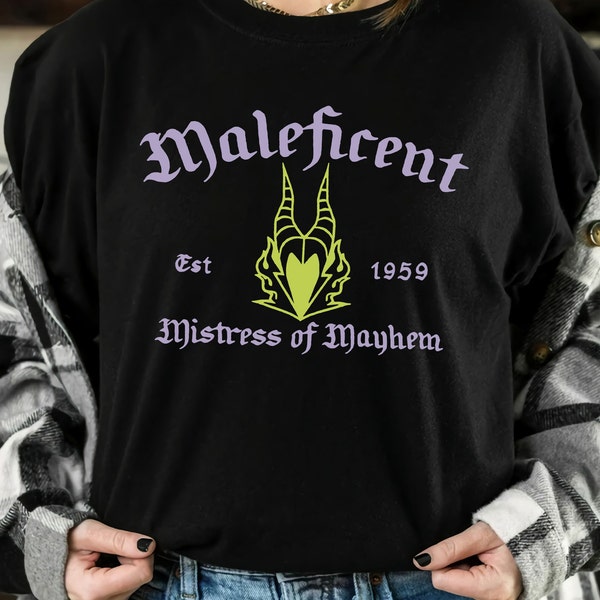 Disney Sleeping Beauty Villains Maleficent Mistress of Mayhem Shirt, Magic Kingdom Unisex T-shirt Family Birthday Gift Adult Kid Toddler Tee