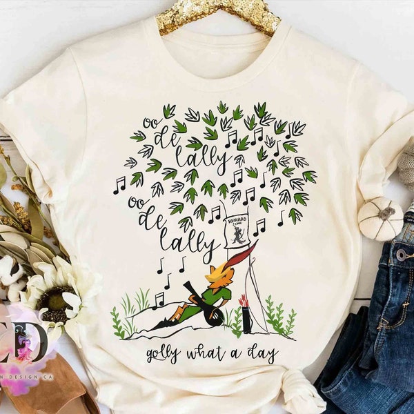 Robin Hood And Little John Oo De Lally Golly What A Day Retro T-shirt, Robin Hood Movie 1973 Tee, Magic Kingdom Family Vacation Trip Gift