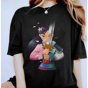 Disney Mulan Anime Style Portrait T-Shirt Unisex Erwachsene T-shirt Kid shirt Geschenk für Geburtstag Hoodie Sweatshirt Kleinkind Tee Disneyland Urlaub