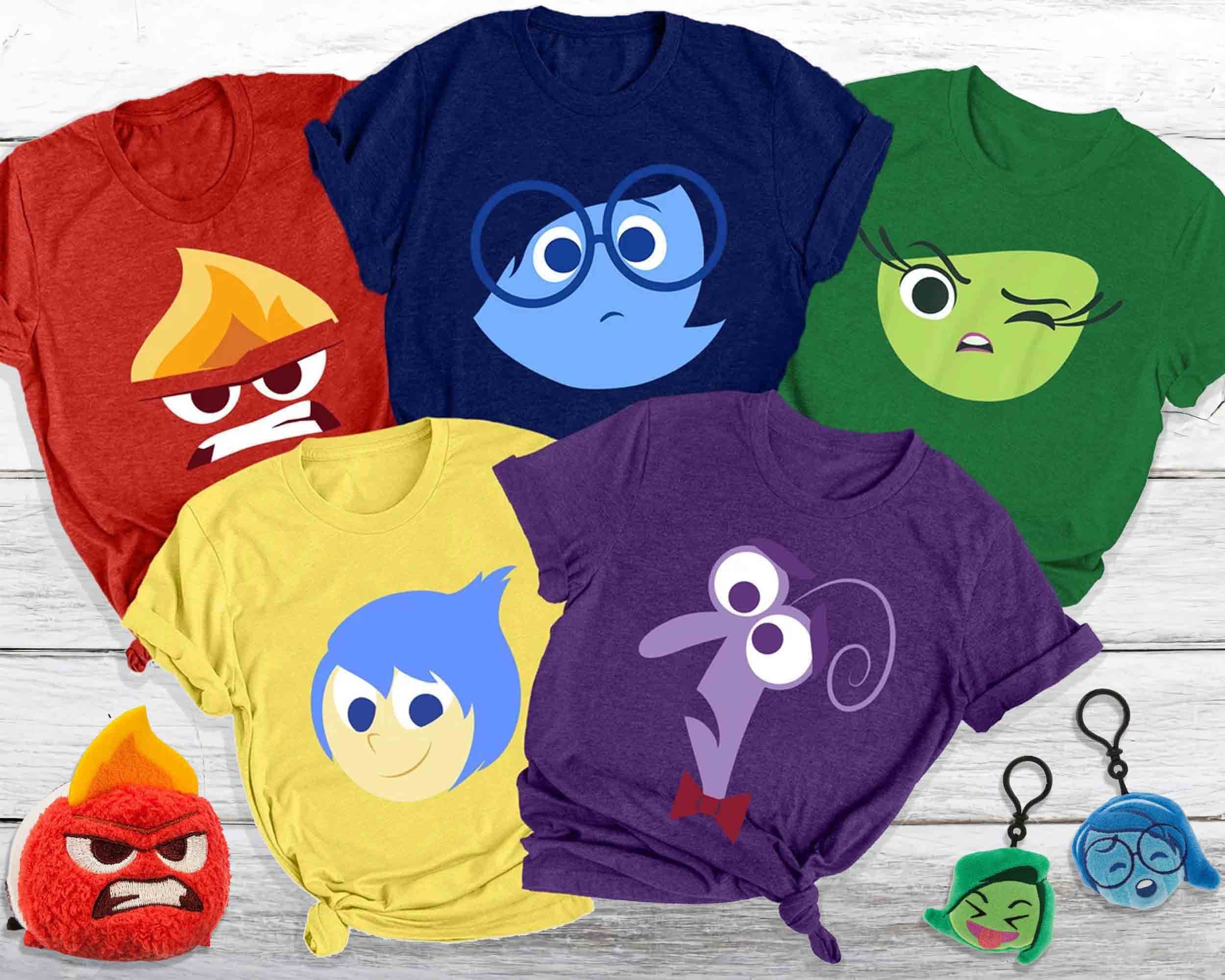 Disney Inside Out Characters Big Face Costume Shirt Unisex Shirt Kid Shirt