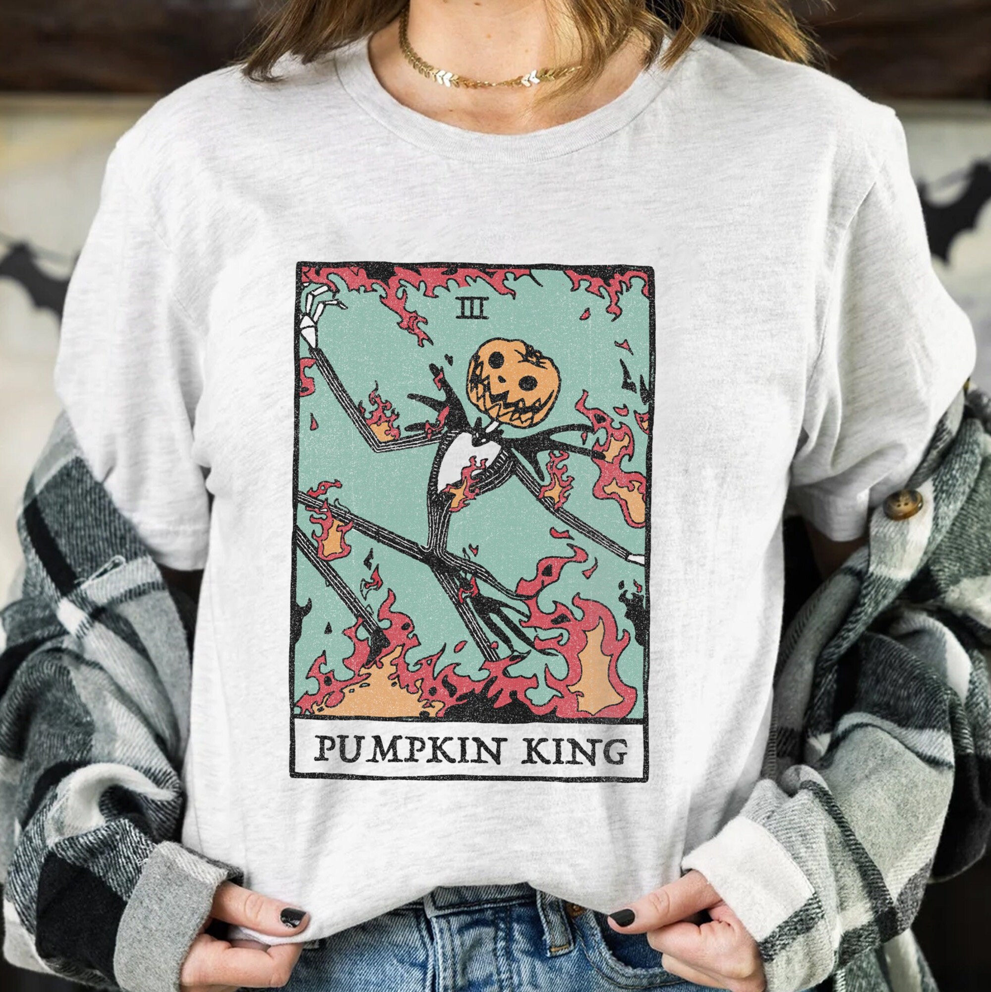 Discover Tarot Karte Disney Retro The Nightmare Before Christmas T-Shirt