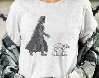 Star Wars Darth Vader AT-AT Walker Shirt, Galaxy's Edge Trip, Unisex T-shirt Family Birthday Gift Adult Kid Toddler Comfort Colors Tee