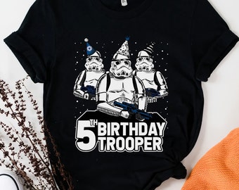 Star Wars Stormtrooper Party Hats Trio Birthday Trooper Unisex T-shirt Birthday Shirt Gift For Men Women Kid Hoodie Sweatshirt Toddler Shirt