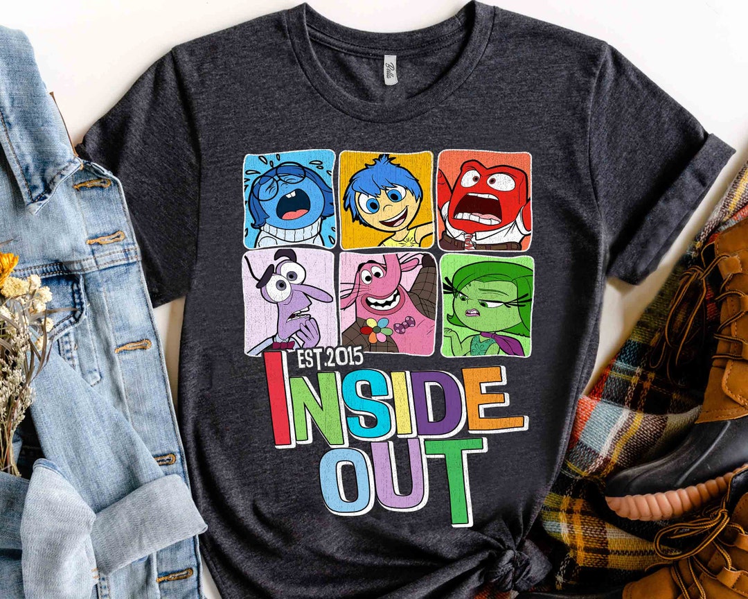 Disney Pixar Inside Out All Characters Group Shot Est 2015 Shirt, Magic ...