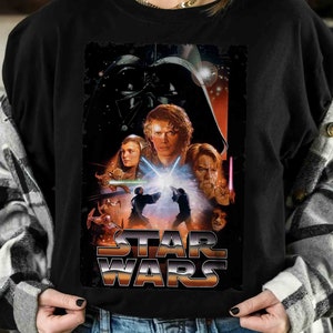 Star Wars Revenge Of The Sith Movie Poster Graphic T-Shirt Unisex Adult T-shirt Kid shirt Gift for Birthday Hoodie Toddler Tee