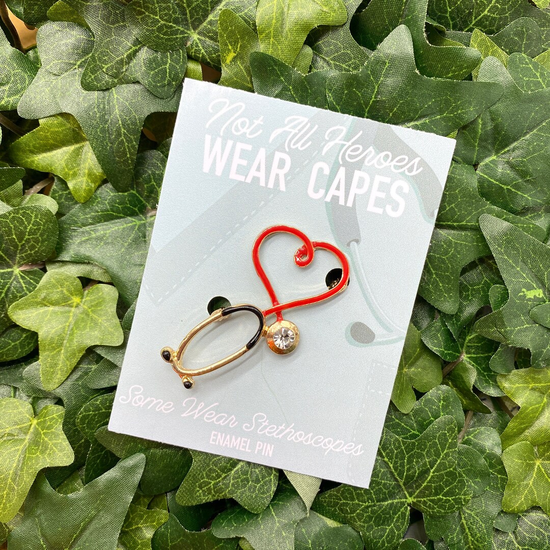 Stethoscope Enamel Pin Nurse Gift Medical Scrub Accessories Etsy