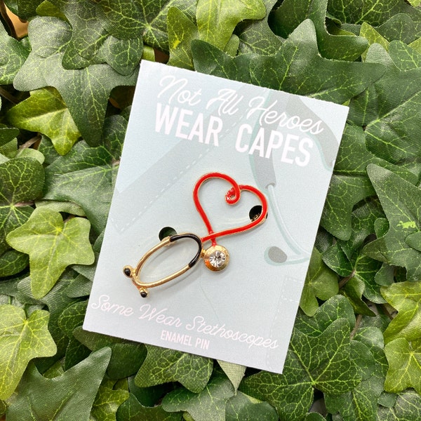 Stethoscope Pin Etsy