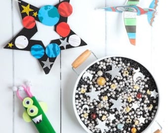 Space Activity Kit for 3-7 Kids | Blast Off into Imaginative Adventures with our Cosmic Activity Kit!