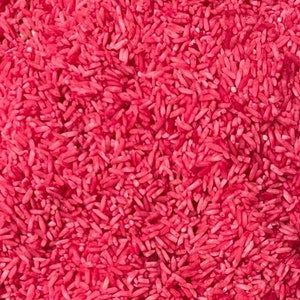 Sensory Rice 350g Coloured Rice Dyed Rice Sensory Bin Messy Play Early Years Sensory Base Tuff Tray Base Pink