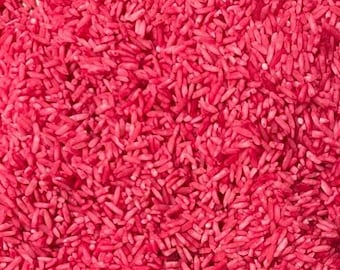 Valentines Sensory Rice 350g | Coloured Rice | Dyed Rice | Sensory Bin | Messy Play | Early Years | Sensory Base | Tuff Tray Base |