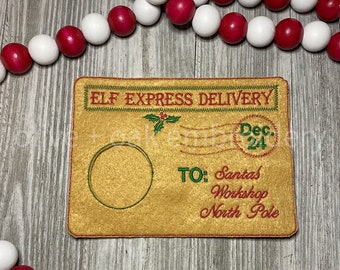 Embroidered Elf Departing Envelope