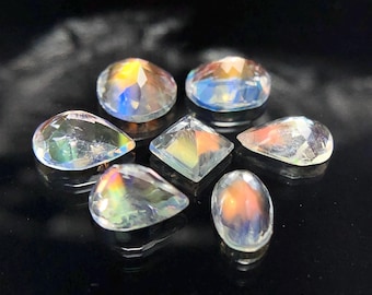 Madagascar Rainbow Moonstone Lot: Faceted Gemstones for Jewelry (2 Carats)