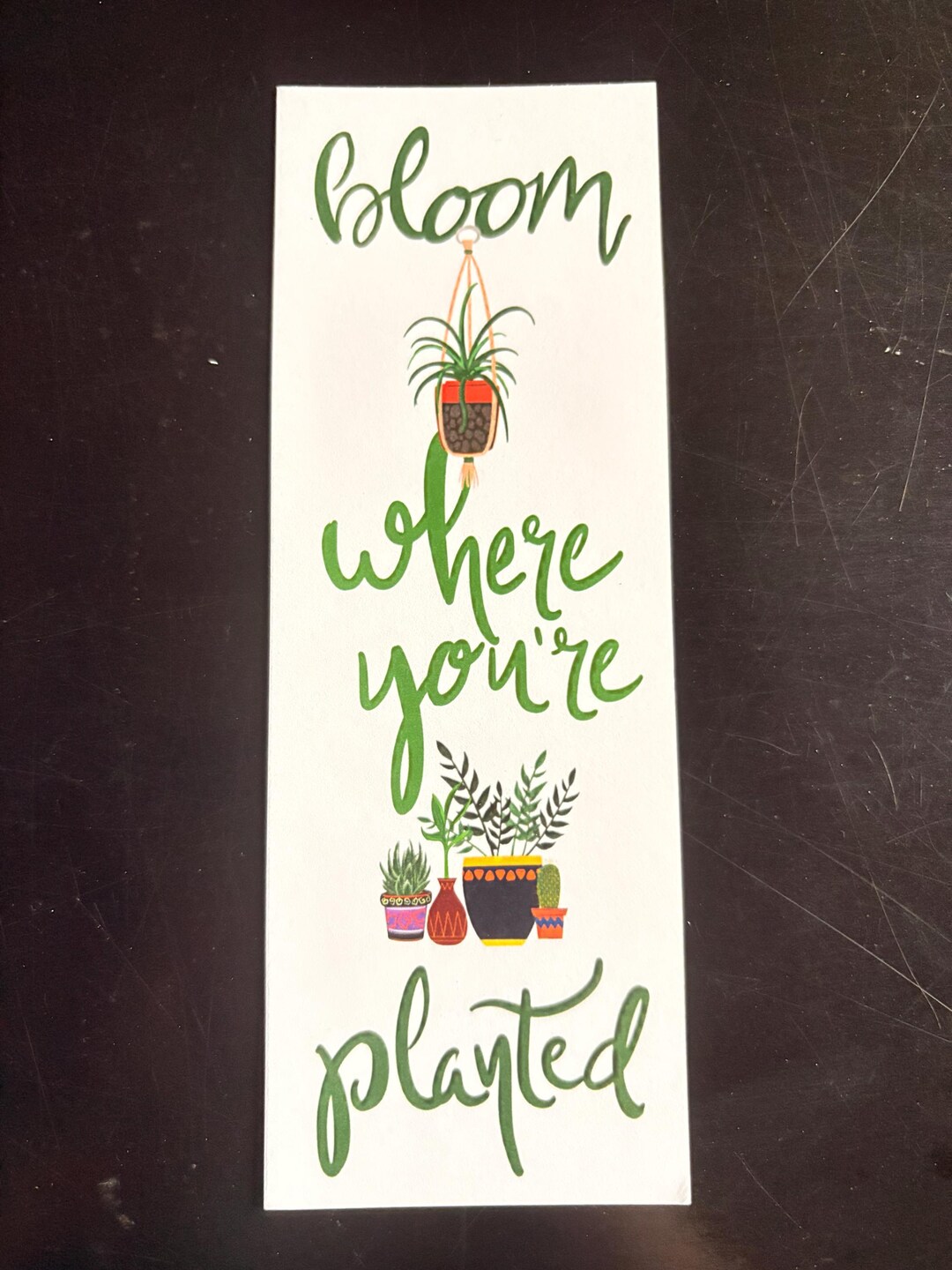 Bloom Where You're Planted Bookmark - Etsy