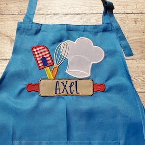 Personalized Adjustable Childrens Chef Apron/Personalized kids apron/Cooking Apron for Kids/Personalized Apron