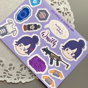 Apex Legends Wraith Sticker Sheet - Etsy
