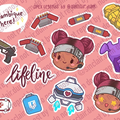 Apex Legends Lifeline Sticker Sheet | Etsy
