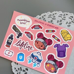 Apex Legends Lifeline Sticker Sheet - Etsy