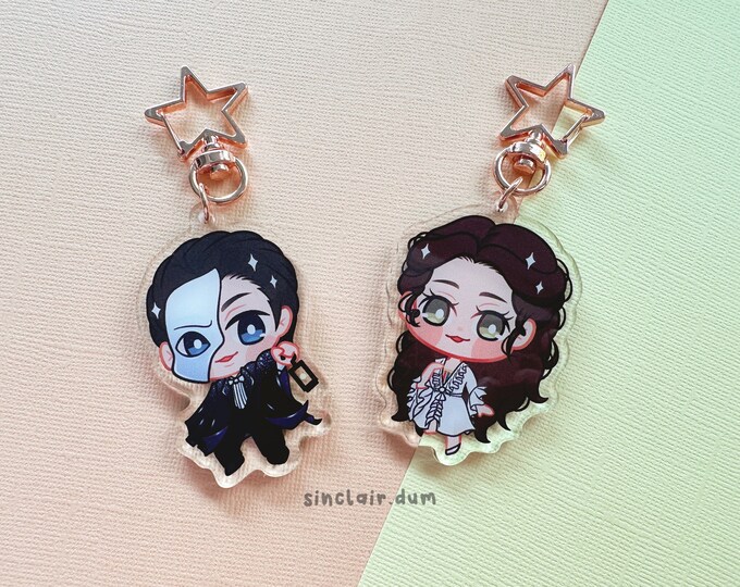 Phantom of the Opera Clear Double-sided Acrylic Keychains 6cm - Etsy