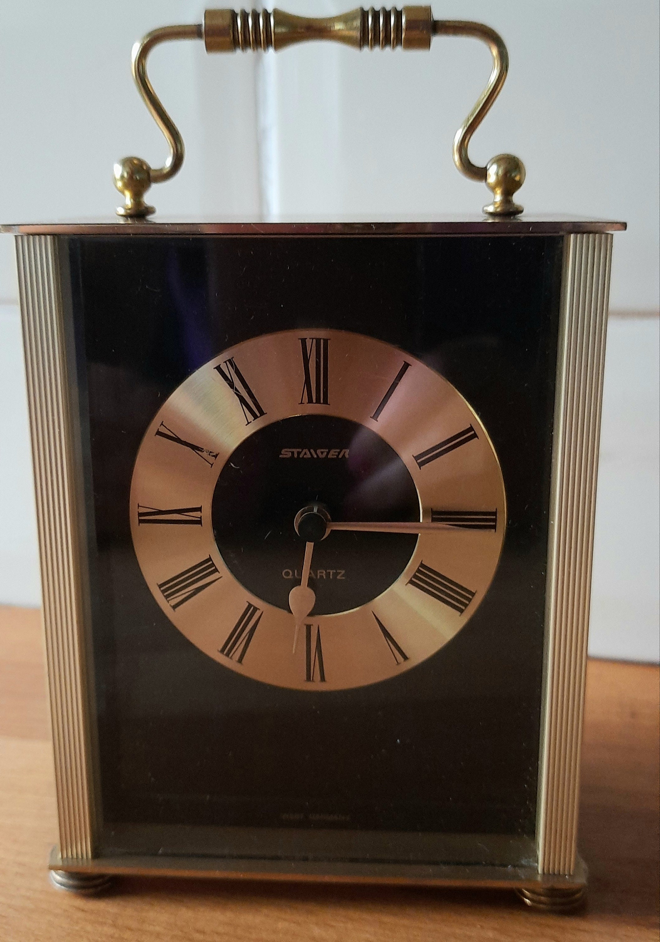 Staiger Carriage Clock Quartz Etsy