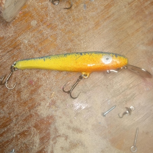 Handmade Fishing Lure Floating/diving Wood Minnow Plug with Stainless Bill