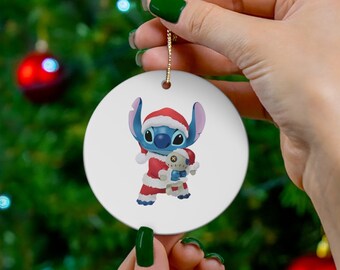 Disney Christmas Ornament, Disney Stitch Christmas Ornament, Disney Stitch Christmas Ornament, Stitch Ornament, Disney Ornament 2022
