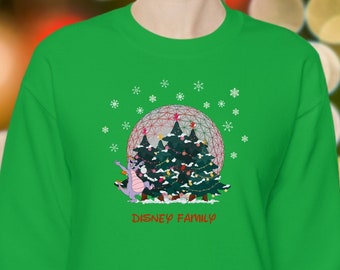 フィグメント クリスマス シャツ、ファミリー ディズニー フィグメント クリスマス シャツ、エプコット ディズニー クリスマス スウェットシャツ、エプコット フィグメント、ディズニー フィグメント ホリデー