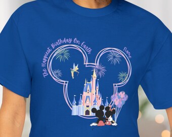 Personalized Disney Birthday Shirt. Personalized Disney World Shirt, Disney Castle Shirt, Disneyworld Family Trip Shirt, Disneyland Birthday
