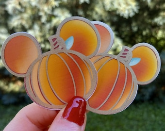 Disney Halloween Sticker - Mickey Mouse Pumpkin - Mickey Pumpkin Sticker - Mickey Halloween Pumpkin Stickers - Journal Planner Laptop Phone