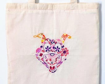 Figment Tote Bag, Figment Merch Epcot, Walt Disneyworld Tote Bag, Epcot Flower and Garden Festival, Figment Epcot Center, Disney Travel Bag