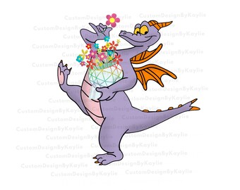 Figment and Flowers Sticker: Epcot Flower & Garden Festival