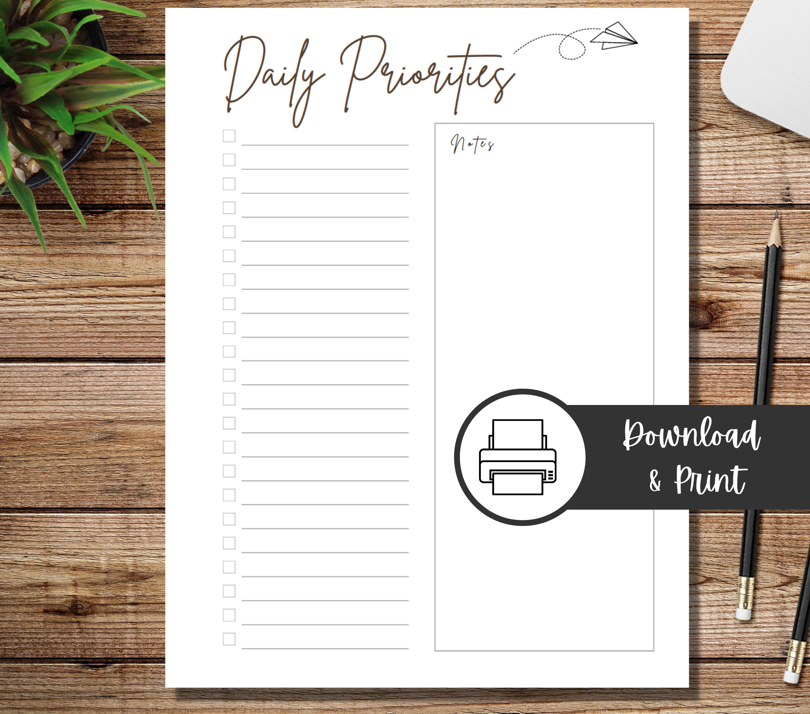 To-Do List with Time Blocks Insert