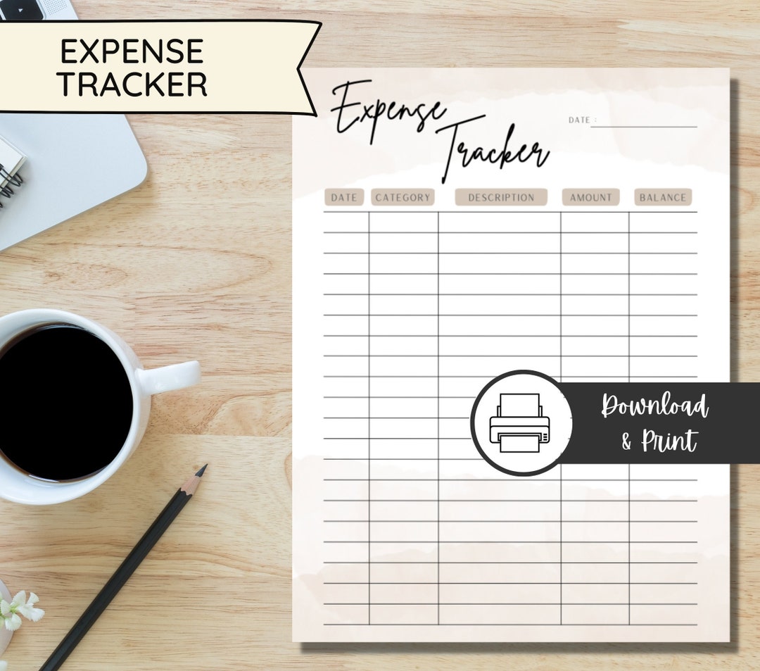 Daily Expense Tracker | Printable Weekly Expense Tracker, Printable ...