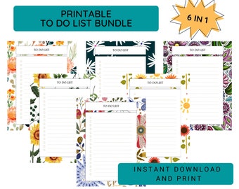 Undated to Do List - Etsy