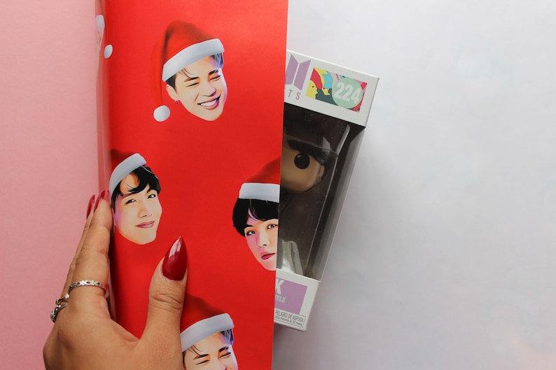 BTS Christmas Wrapping Paper BTS Xmas Gift Wrap Limited