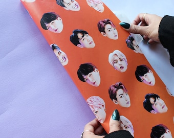BTS Idol Wrapping Paper | BTS Idol Gift Wrap | BTS Birthday Gift Wrap | K-Pop Gift Wrap | K-Pop Wrapping Paper