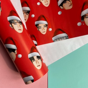 Stray Kids Christmas Wrapping Paper | Stray KidsXmas Gift Wrap | Limited Edition SKZ Xmas Gift Wrap | K-Pop Gift Wrap | K-Pop Wrapping Paper