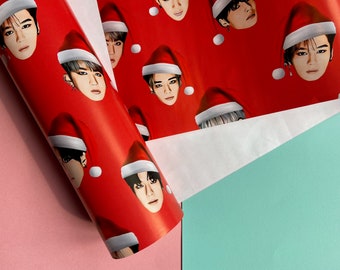 Stray Kids Christmas Wrapping Paper | Stray KidsXmas Gift Wrap | Limited Edition SKZ Xmas Gift Wrap | K-Pop Gift Wrap | K-Pop Wrapping Paper