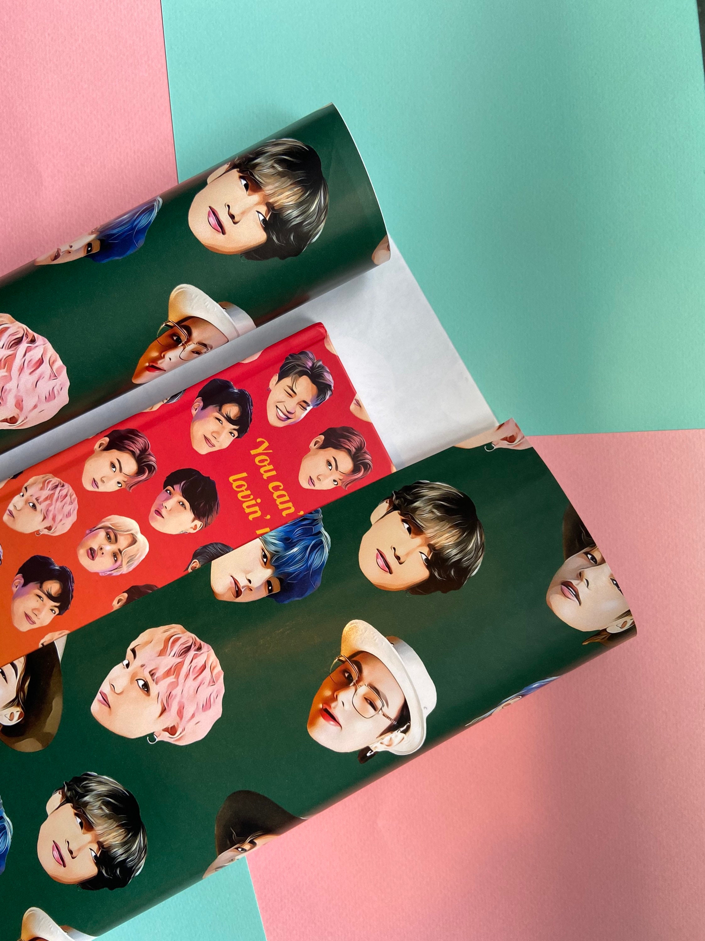 Wrapper Bts BTS V Wrapping Paper | BTS Taehyung Gift Wrap | BTS Birthday Gift Wrap ...