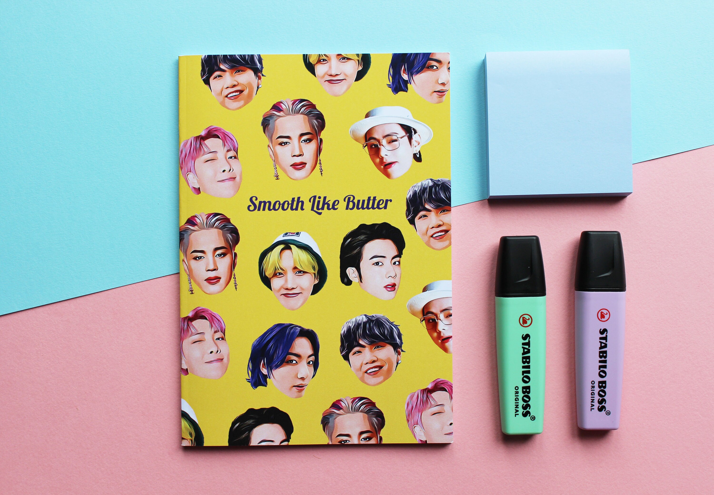 BTS Butter Notebook Ruled Lined KPop Notepad Etsy
