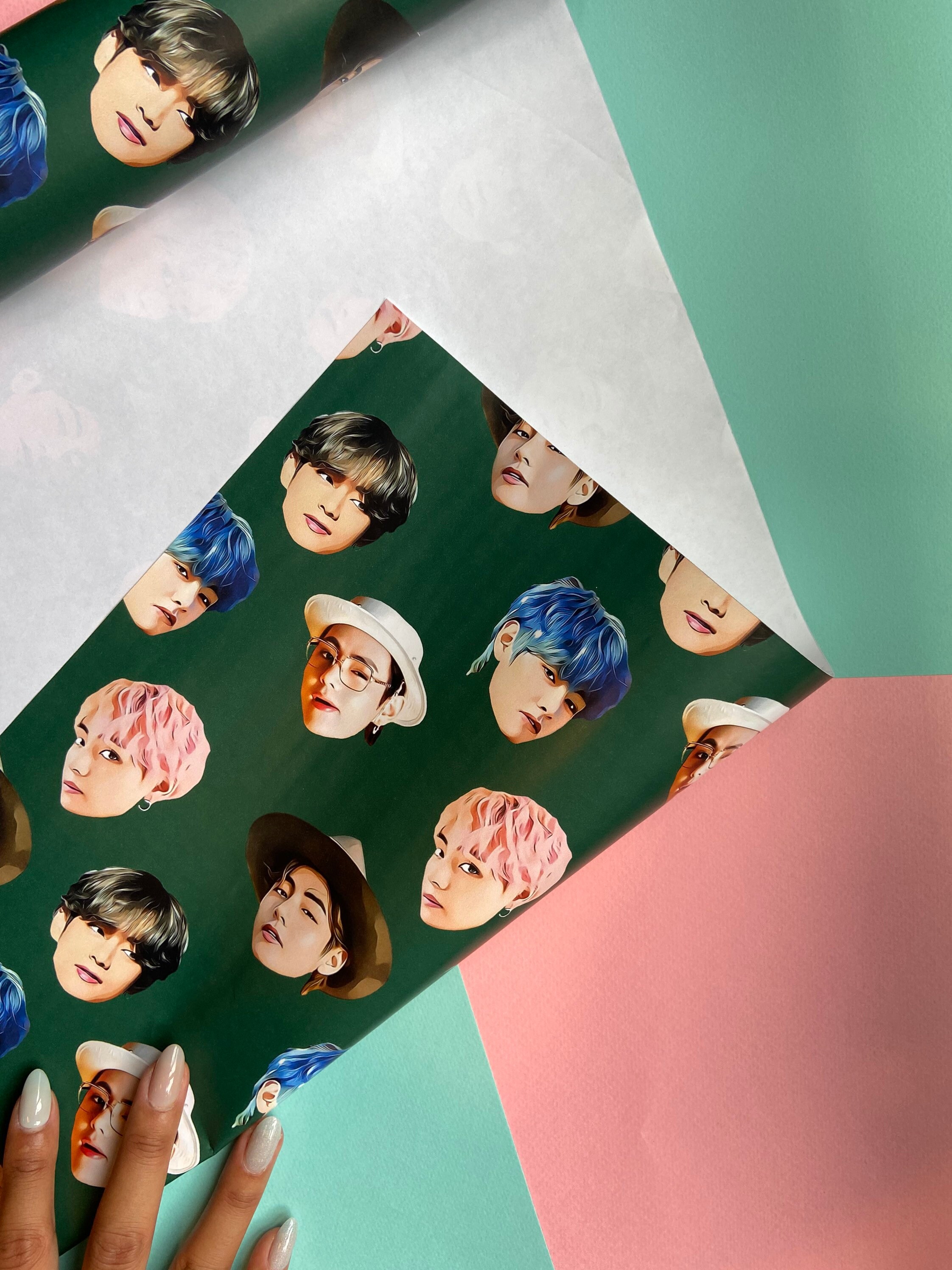 Wrapper Bts BTS V Wrapping Paper | BTS Taehyung Gift Wrap | BTS Birthday Gift Wrap ...