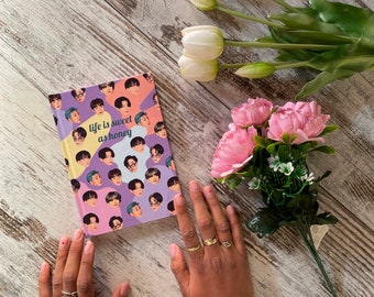 BTS Dynamite Hardcover Notebook | BTS Notebook | K-Pop Notebook | BTS Journal