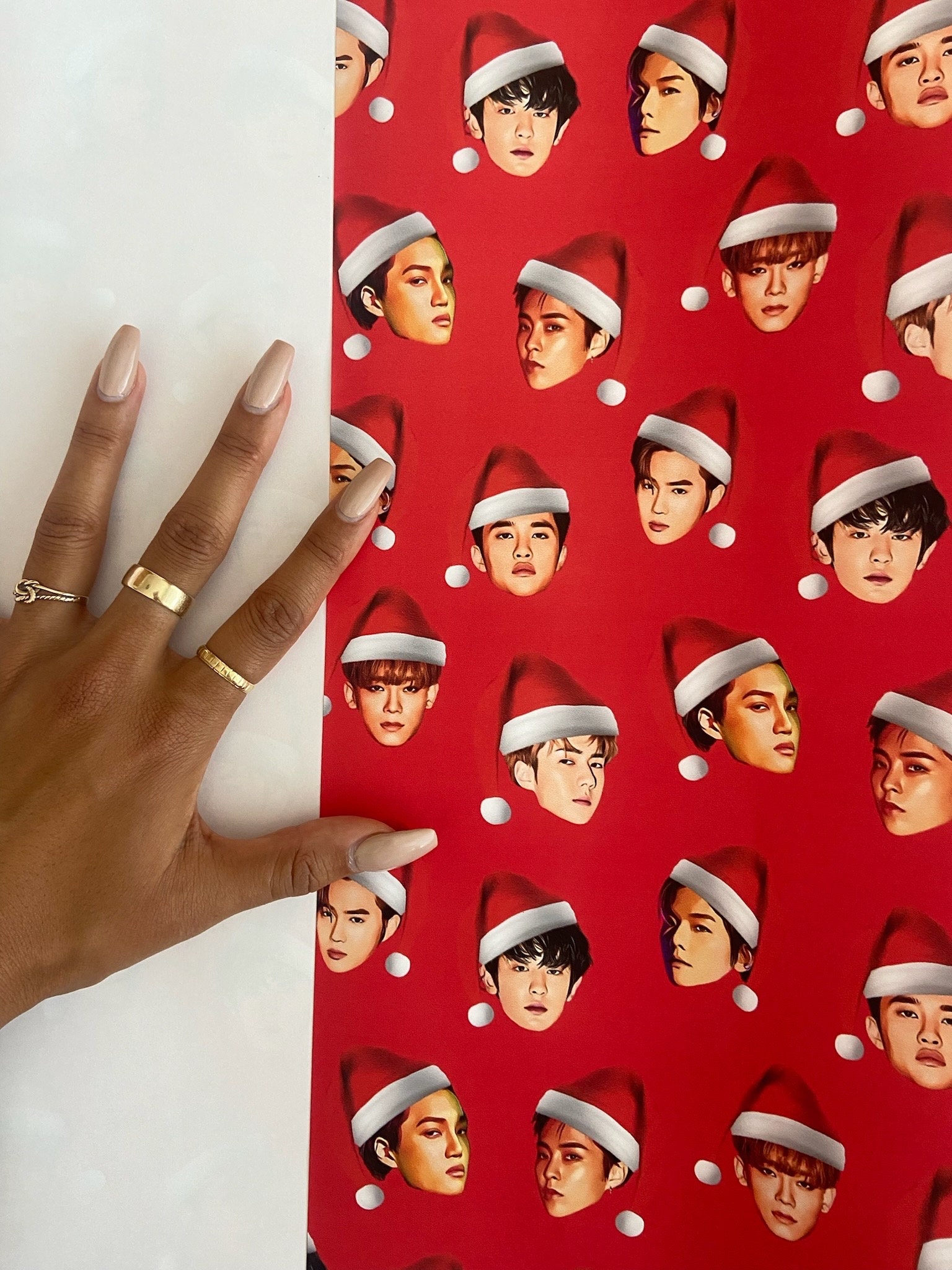 EXO Christmas Wrapping Paper | EXO Xmas Gift Wrap | Limited