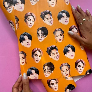 BTS Jimin Wrapping Paper | BTS Jimin Gift Wrap | BTS Birthday Gift Wrap | K-Pop Gift Wrap | K-Pop Wrapping Paper