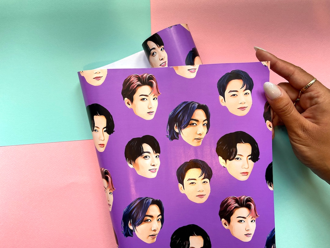 BTS Jungkook Wrapping Paper BTS Jungkook Gift Wrap BTS Etsy
