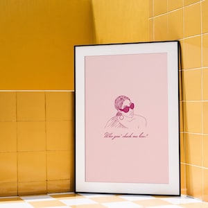Cytat Real Housewives Wall Art, cyfrowe pobieranie