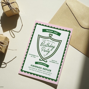 Troop Beverly Hills Birthday Invite Template