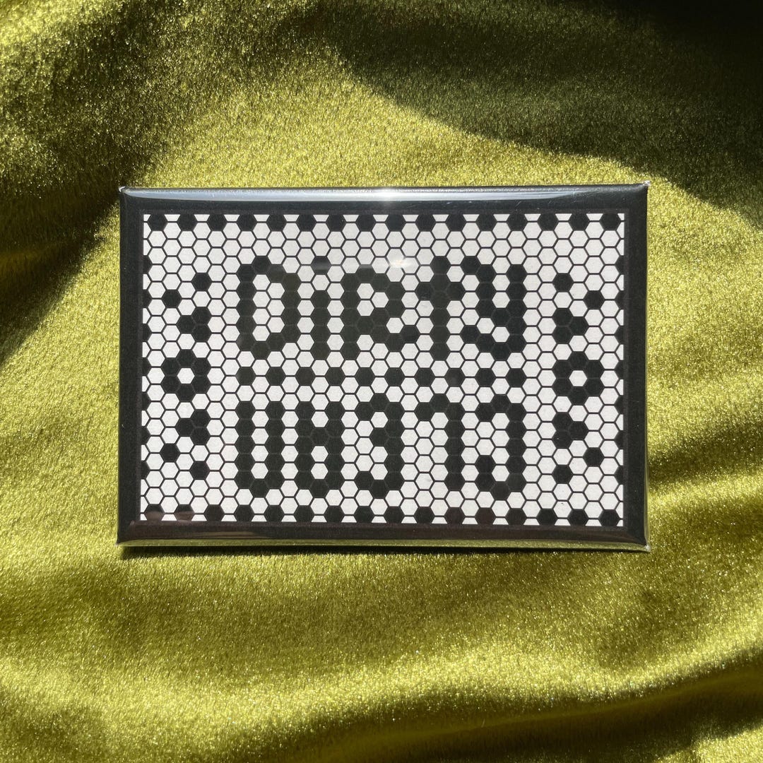 Dishwasher Magnet, Vintage Bistro Tile Clean and Dirty Dish Tracker