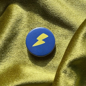 Lightning Bolt Pinback Button
