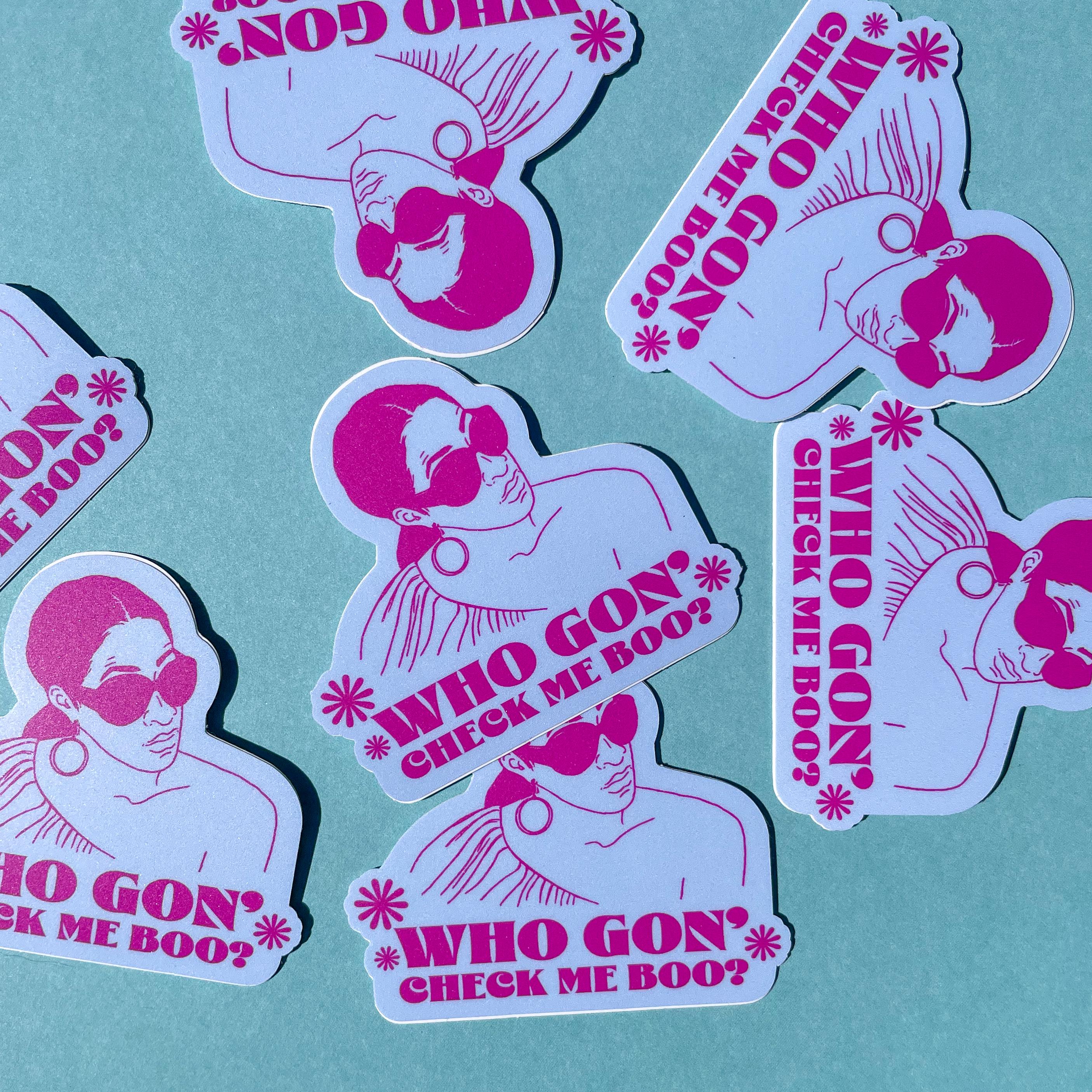 Real Housewives, RHOA Who Gon' Check Me Boo Sticker - Etsy