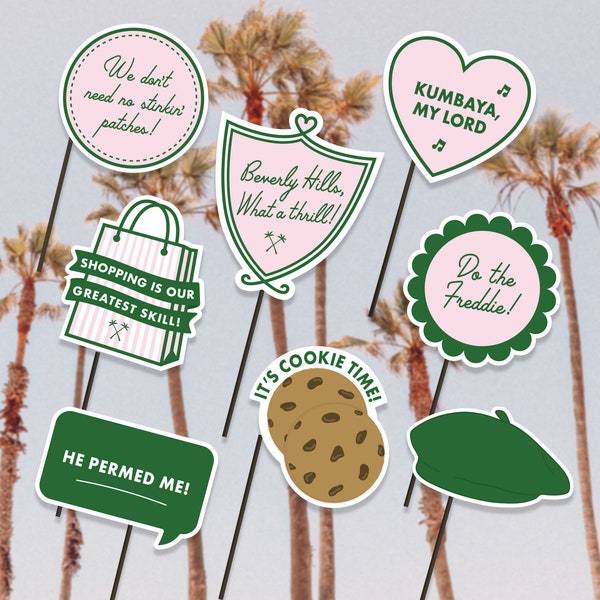 Troop Beverly Hills Photo Booth Props